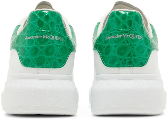 Alexander McQueen Oversized Sneaker 'Chrome Green Crocodile' 625162-WHYB8-9409 Details for Alexander McQueen Oversized Sneaker 'Chrome Green Crocodile' 625162-WHYB8-9409