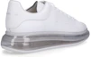 Shop Alexander McQueen Oversized Sneaker ''Transparante Zool - Wit'' 604232WHX989000