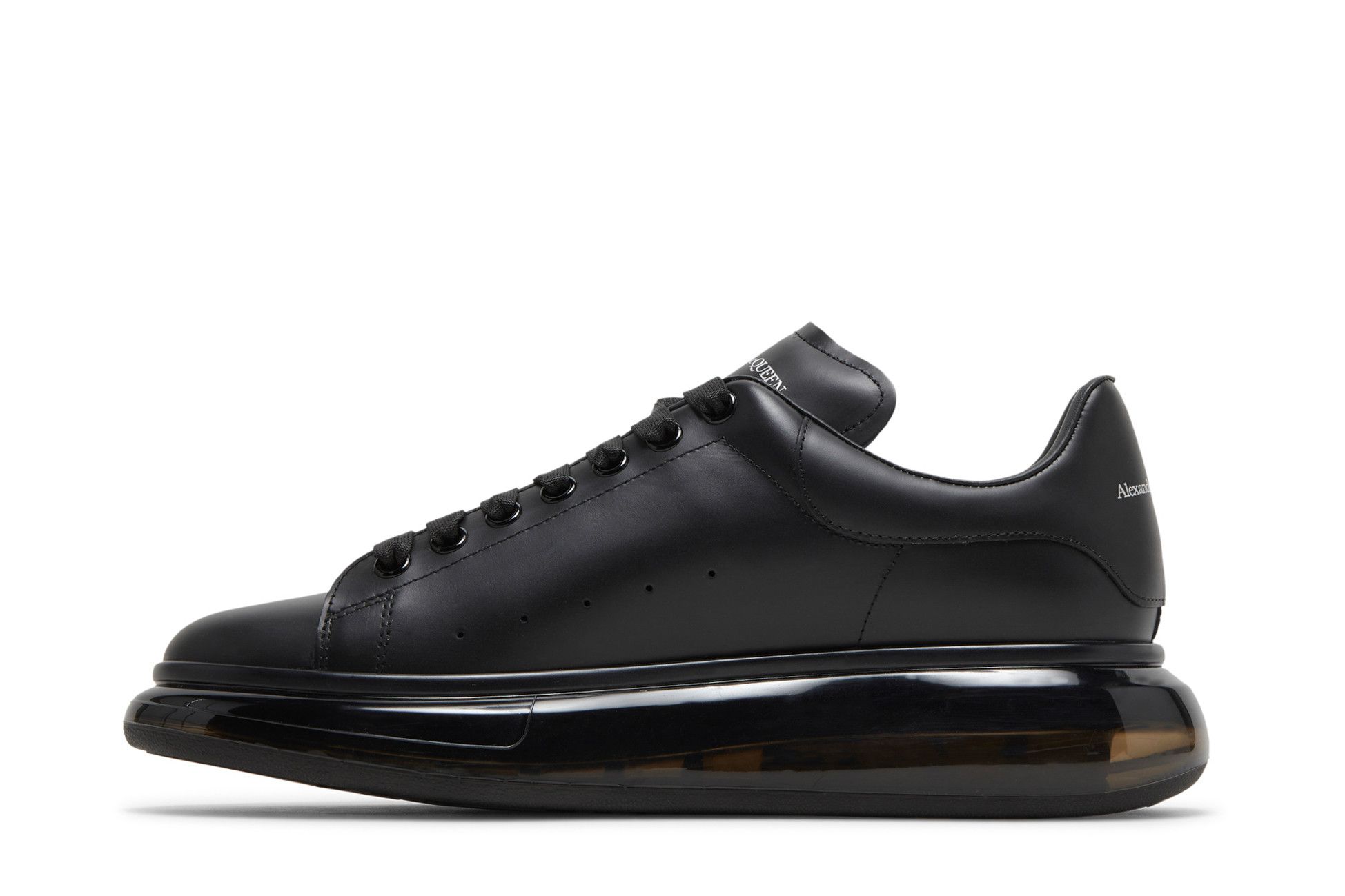 Shop Alexander McQueen Oversized Sneaker ''Clear Sole - Zwart'' 604232WHX981000