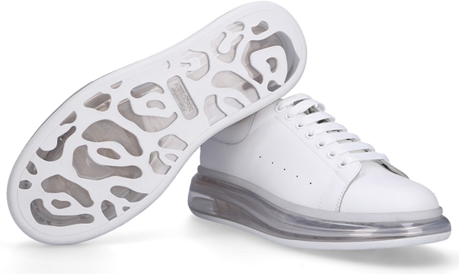 Alexander McQueen Oversized Sneaker 'Clear Sole - White' 604232 WHX98 9000 Purchase Alexander McQueen Oversized Sneaker 'Clear Sole - White' 604232 WHX98 9000