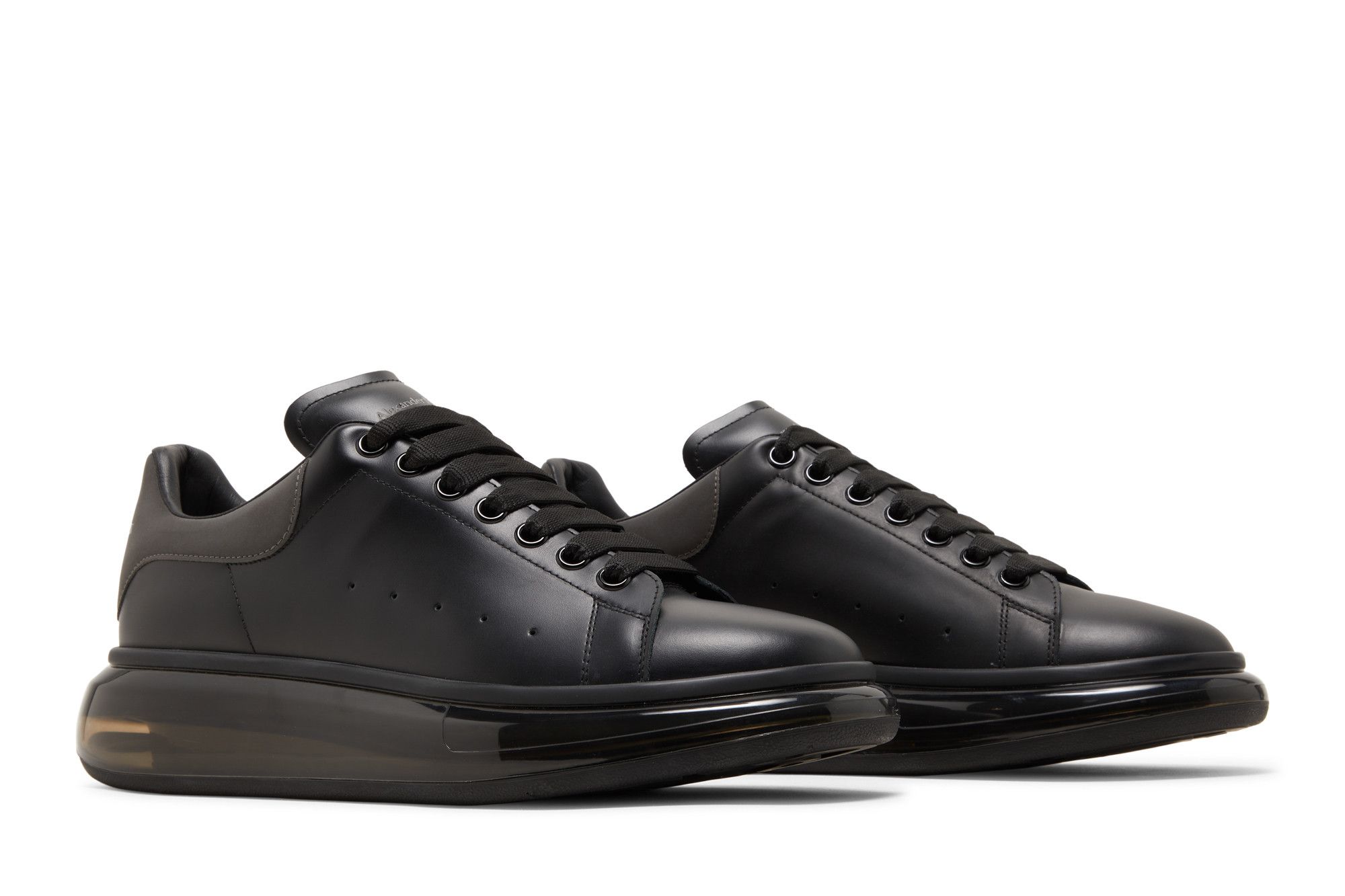 Cheap Alexander McQueen Oversized Sneaker 'Clear Sole - Black' 610812-WHYBH-1073