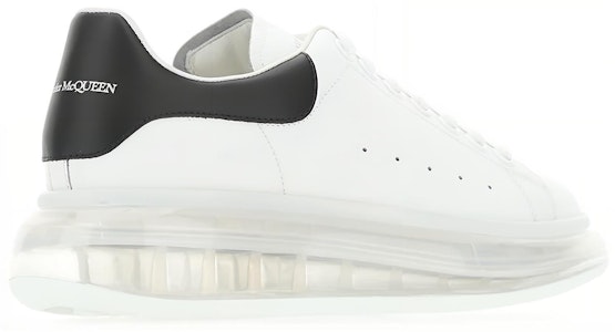 Alexander McQueen 亞歷山大·麥昆 光滑小牛皮 寬形厚底時尚板鞋 白黑 Lookbook Alexander McQueen 亞歷山大·麥昆 光滑小牛皮 寬形厚底時尚板鞋 白黑