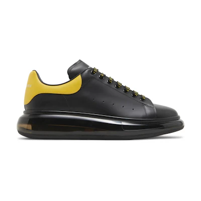 Alexander McQueen Oversized Sneaker 'Clear Sole - Black Pop Yellow'