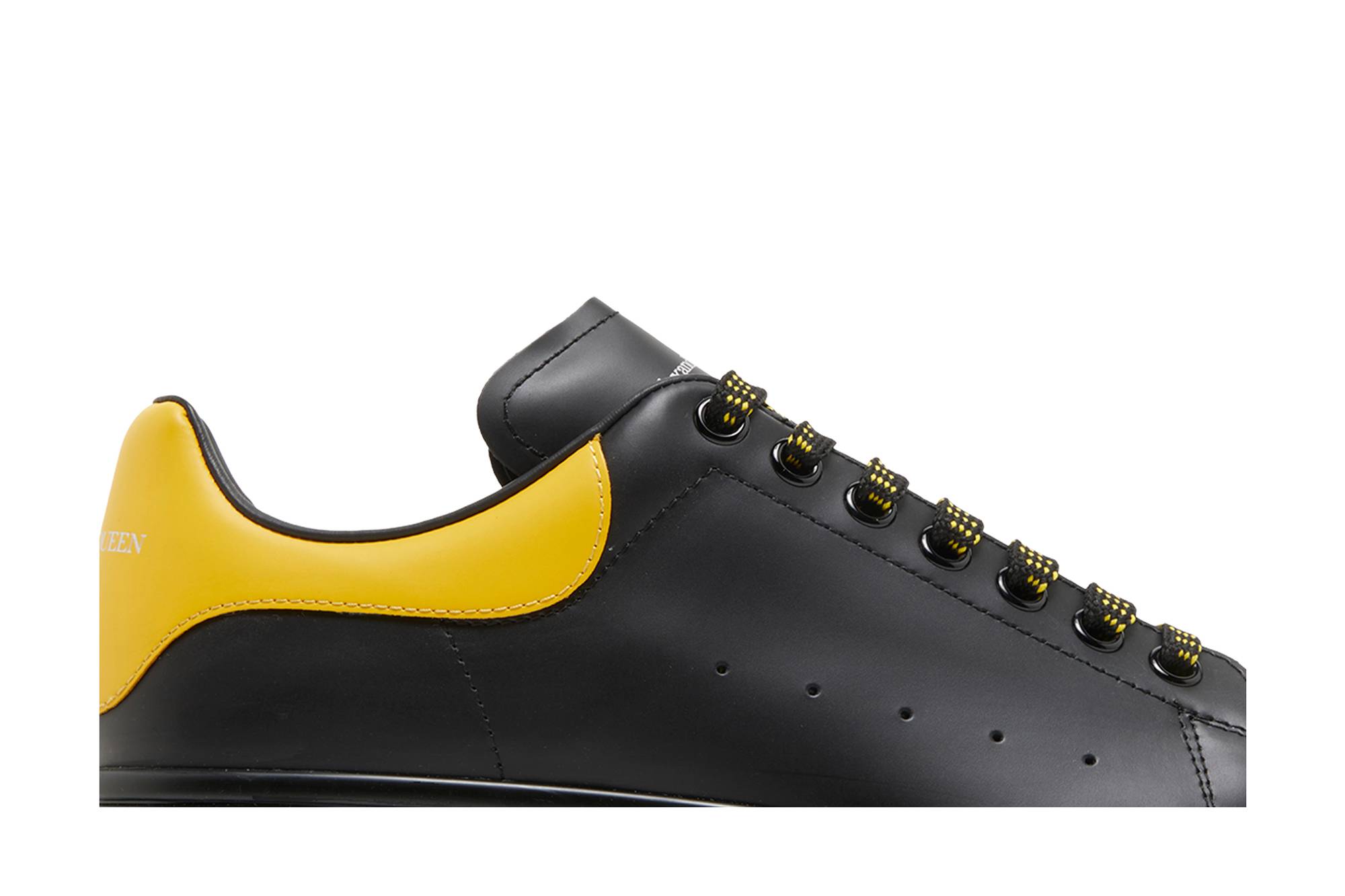 Order 亞歷山大·麥昆 牛皮 厚底 時尚板鞋 男款 黑黃色