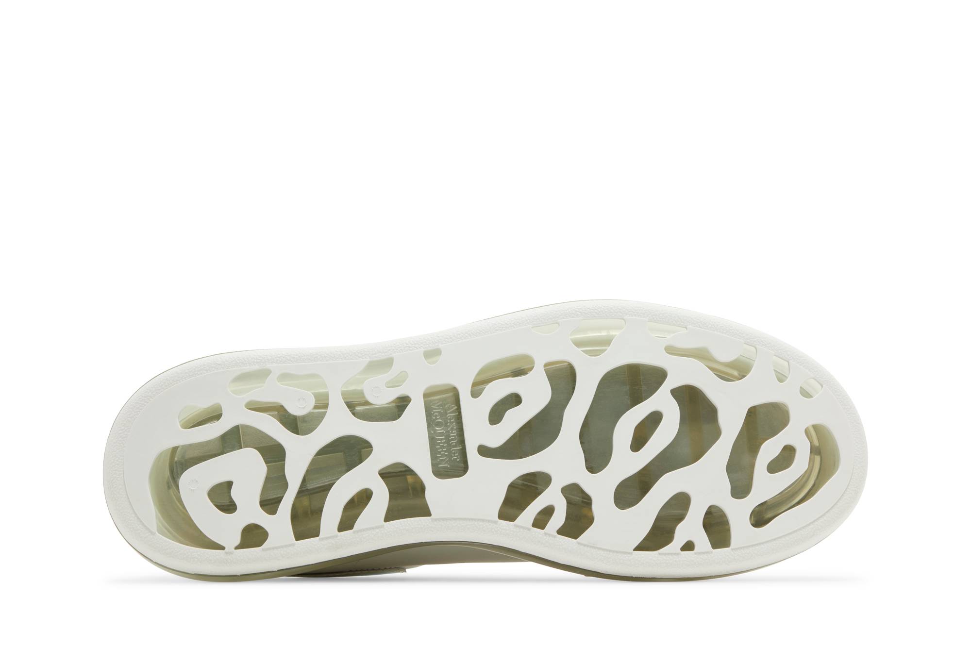 Shop アレキサンダー・マックイーン オーバーサイズスニーカー クリアソール (オーロラ) 610812-WHXM8-9035