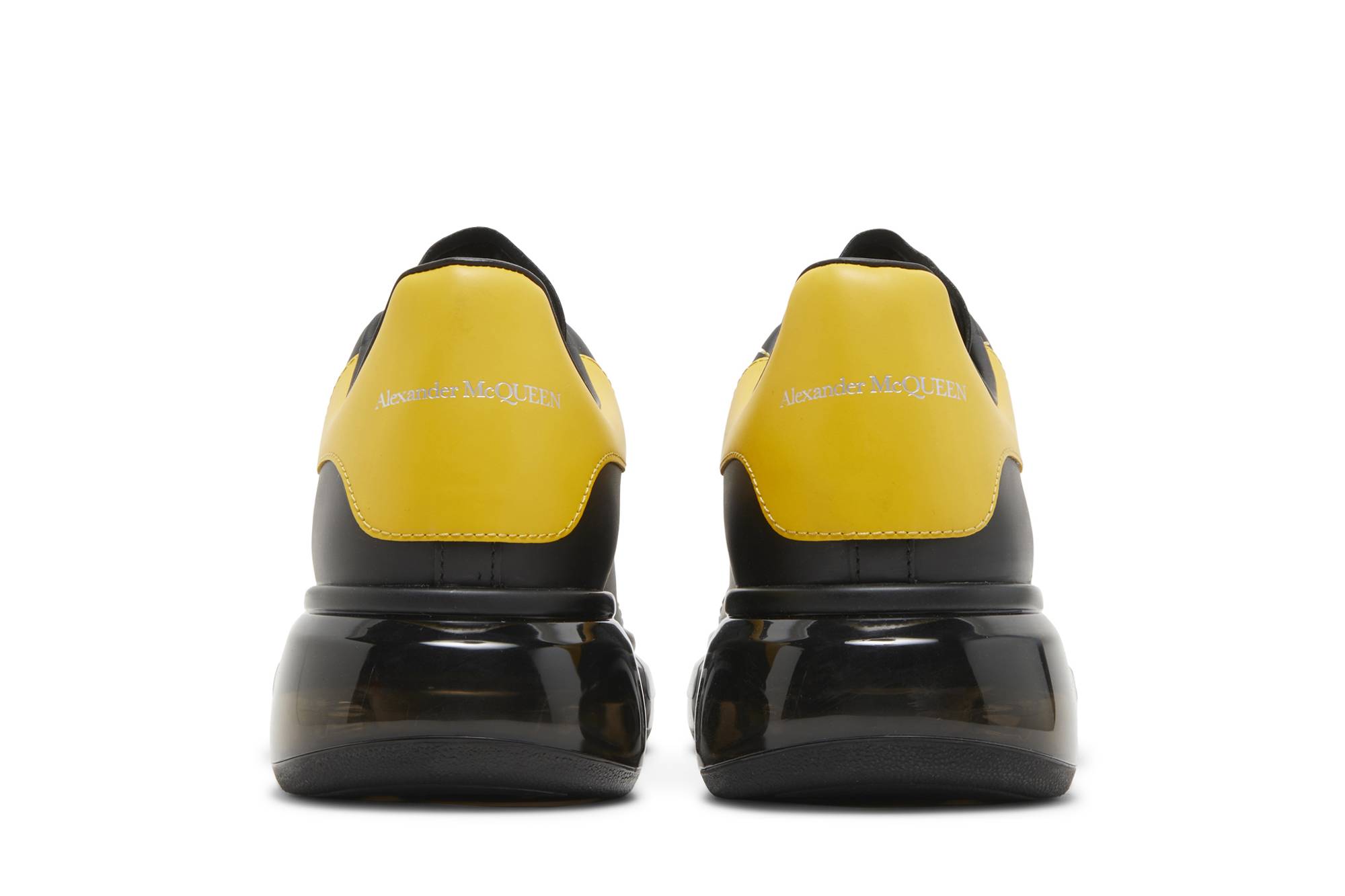 Details for 亞歷山大·麥昆 牛皮 厚底 時尚板鞋 男款 黑黃色