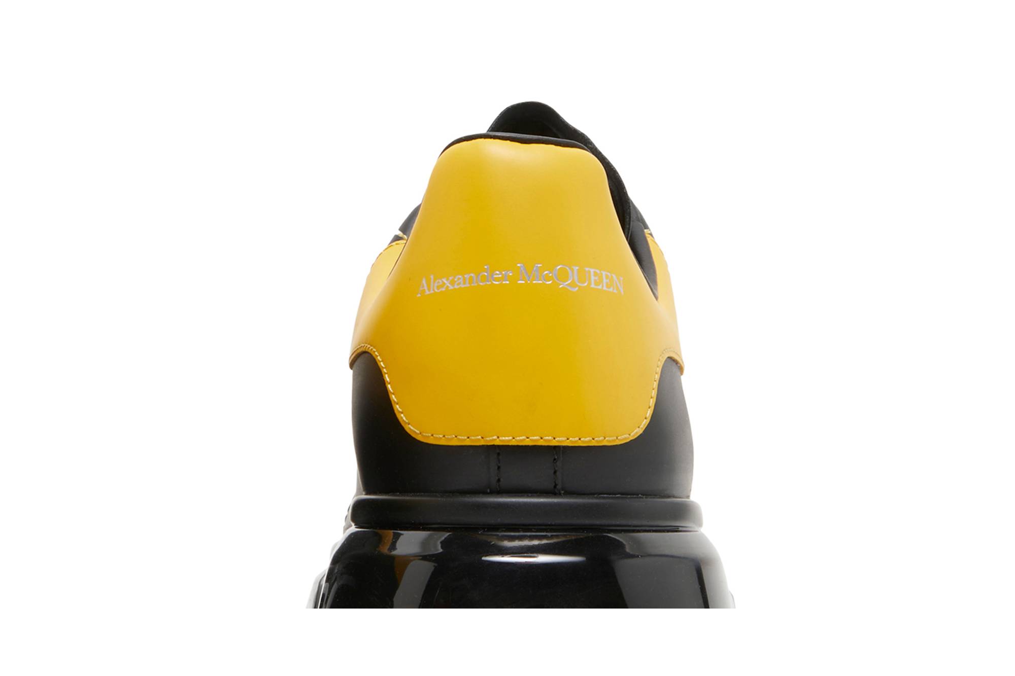 Sizing 亞歷山大·麥昆 牛皮 厚底 時尚板鞋 男款 黑黃色