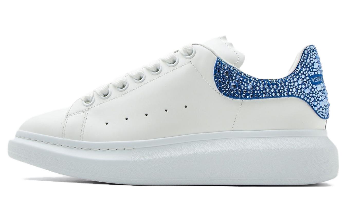 Alexander McQueen Oversized Sneaker 'Crystal Embellished - White Electric Blue Crystal' 729541-WIA4Z-8923