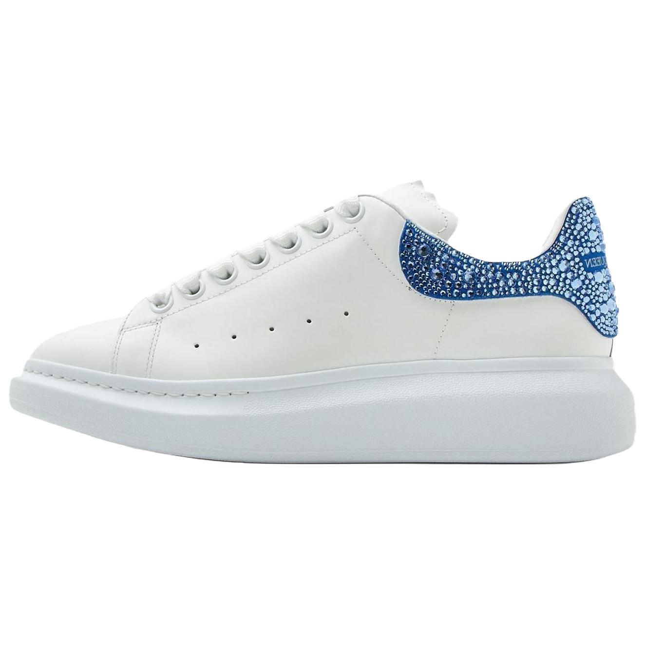 Alexander McQueen Oversized Sneaker 'Crystal Embellished - White Electric Blue Crystal' 729541-WIA4Z-8923