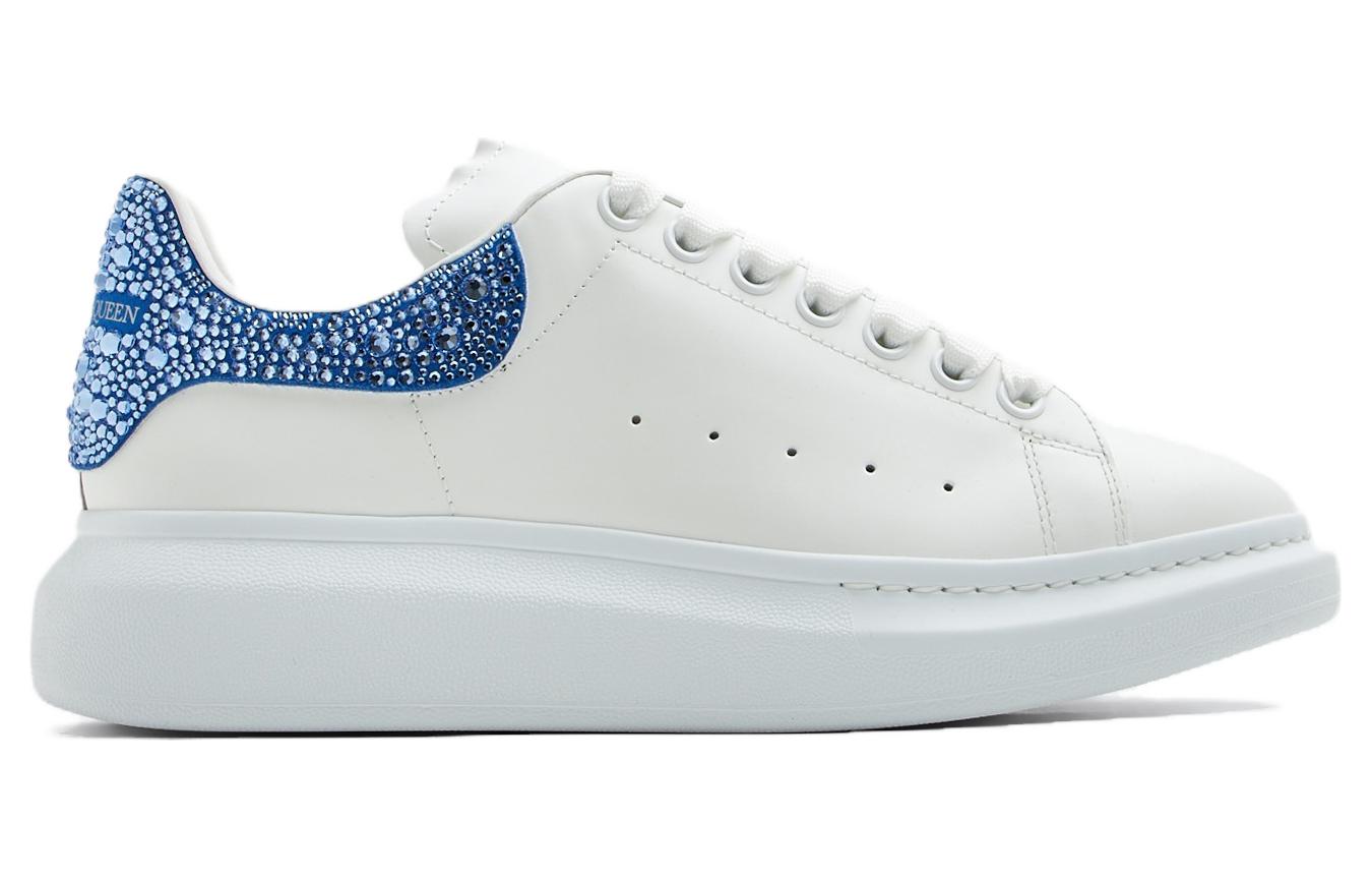 Alexander McQueen Oversized Sneaker 'Crystal Embellished - White Electric Blue Crystal' 圖 2