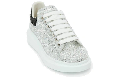 Alexander McQueen Oversized Sneaker 'Crystal Embellished - White Black'