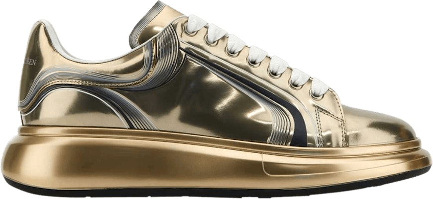 Alexander mcqueen oversized sneaker 2025 gold