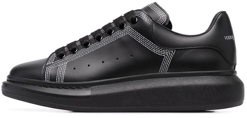 亞歷山大麥昆 寬型厚底休閒 時尚板鞋 男款 純黑 Buy 亞歷山大麥昆 寬型厚底休閒 時尚板鞋 男款 純黑