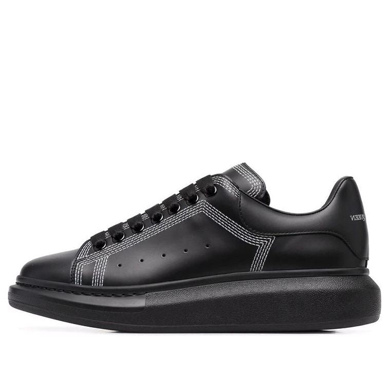 Alexander McQueen Oversized Sneaker 'Embroidered - Black Silver'