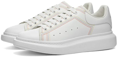 亚历山大麦昆刺绣白色多彩厚底运动鞋 662639WIA4R9035 Order 亚历山大麦昆刺绣白色多彩厚底运动鞋 662639WIA4R9035