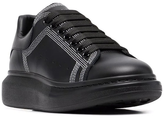 亞歷山大麥昆 寬型厚底休閒 時尚板鞋 男款 純黑 Lookbook 亞歷山大麥昆 寬型厚底休閒 時尚板鞋 男款 純黑