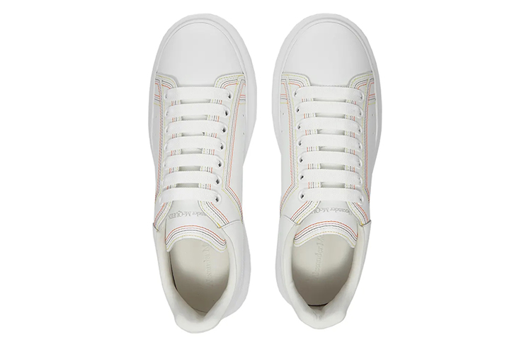 Lookbook 亞歷山大·麥昆 小牛皮 時尚板鞋 男款 白色