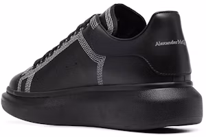 Shop Alexander McQueen Oversized Sneaker 'Bordir - Hitam Perak' 662639WIA4V1081