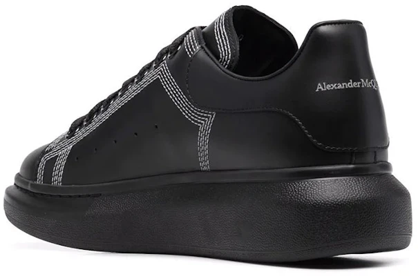 Alexander McQueen Oversized Sneaker 'Embroidered - Black Silver' 662639-WIA4V-1081 Shop Alexander McQueen Oversized Sneaker 'Embroidered - Black Silver' 662639-WIA4V-1081