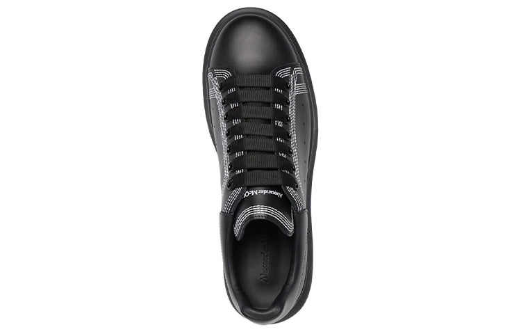 Alexander McQueen Oversized Sneaker 'Embroidered - Black Silver' 圖 5