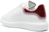 Shop アレキサンダー・マックイーン オーバーサイズスニーカー (白/赤) 777367-WIE9G-8733