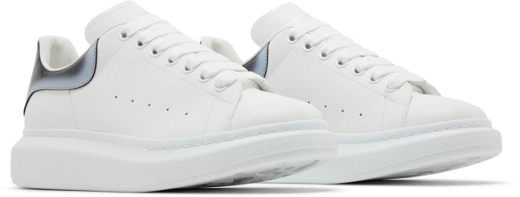 Alexander McQueen Oversized Sneaker 'Faded Heel - Putih Hitam Perak' 777367WIE9G9089 Cheap Alexander McQueen Oversized Sneaker 'Faded Heel - Putih Hitam Perak' 777367WIE9G9089