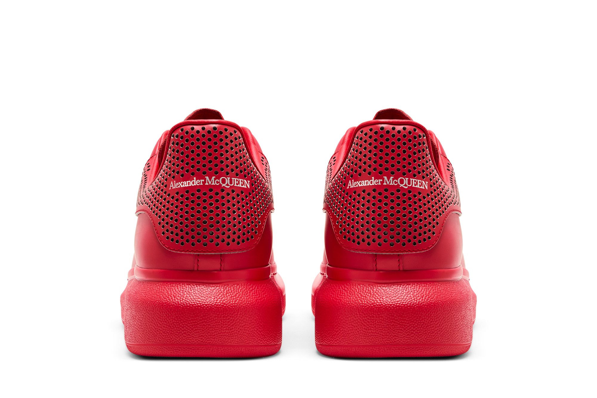 Alexander McQueen Oversized Sneaker 'Lust Red Perforated Heel' 圖 6