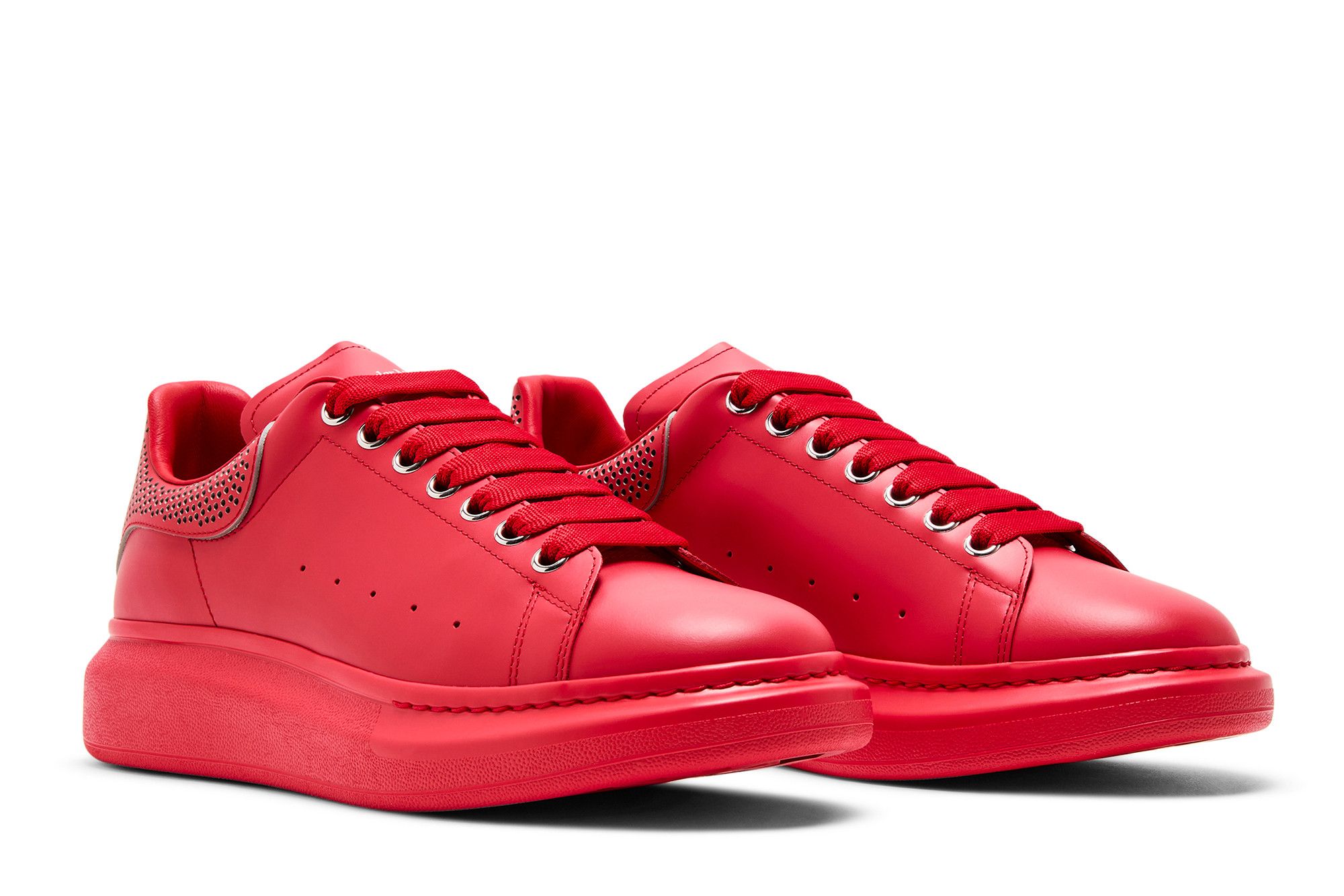Alexander McQueen Oversized Sneaker 'Lust Red Perforated Heel' 圖 8