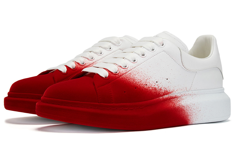 Buy Alexander McQueen Oversized Sneaker 'Lust Red Velvet Spray