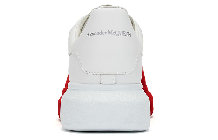 Details for Alexander McQueen Oversized Sneaker 'Lust Red Velvet Spray' Wanita Pria 575415-WHWM1-9092