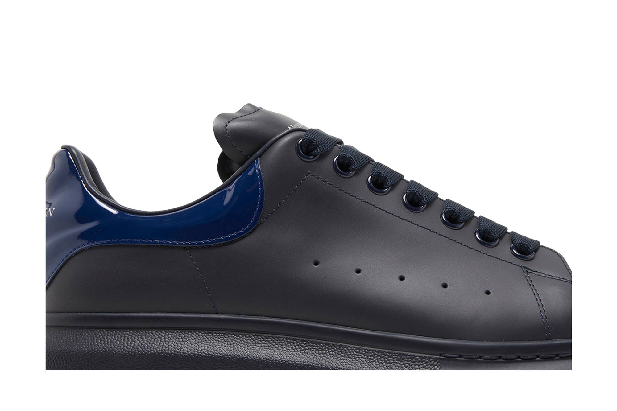 Order Alexander McQueen亞歷山大麥昆 皮革 繫帶 低筒 時尚板鞋 海軍藍