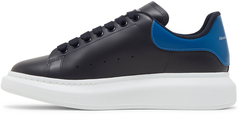 Alexander McQueen亞歷山大麥昆 牛皮 低筒繫帶 時尚板鞋 男款 黑藍色 Lookbook Alexander McQueen亞歷山大麥昆 牛皮 低筒繫帶 時尚板鞋 男款 黑藍色