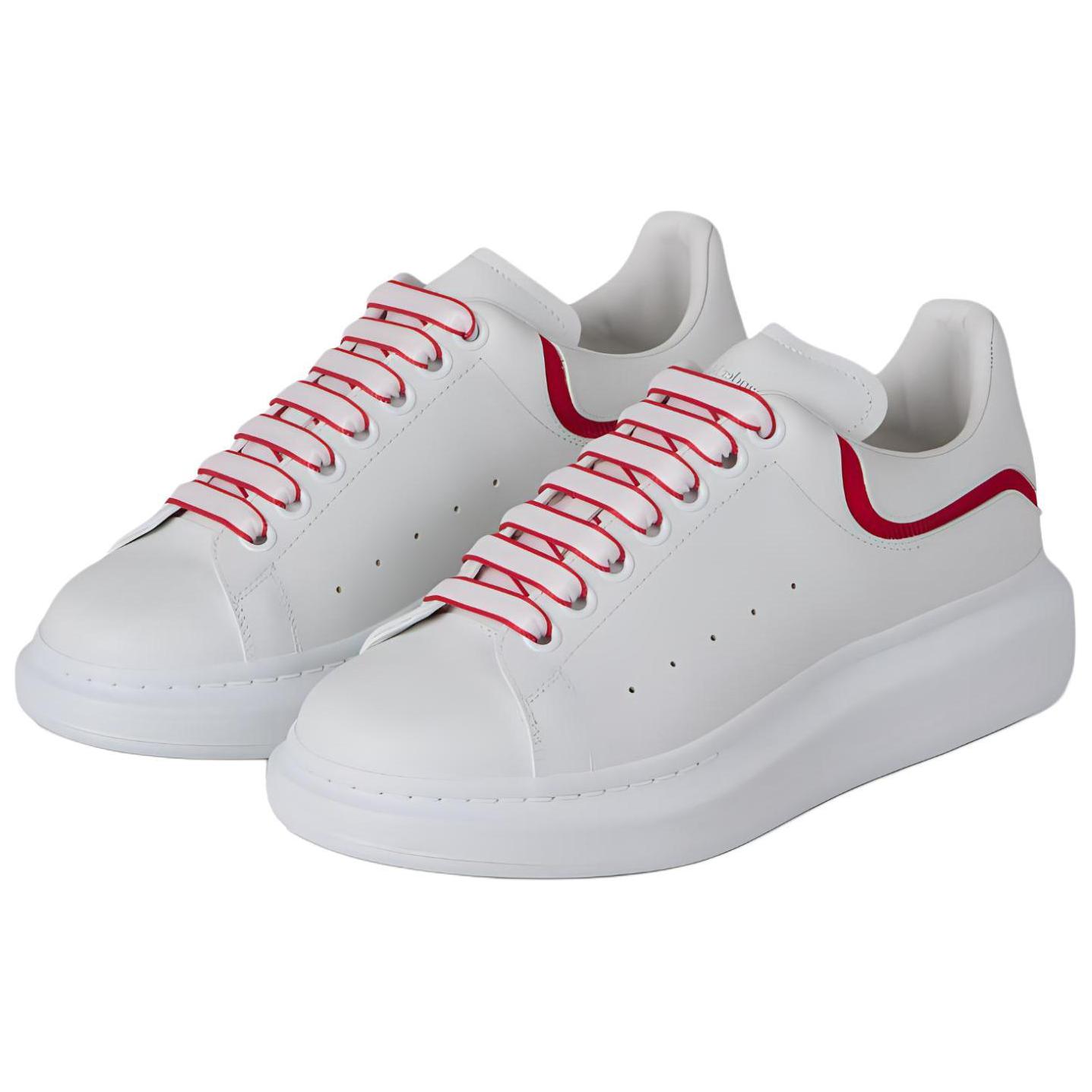 Lookbook Zapatillas Alexander McQueen Oversized 'New Tech Calf - Blanco Rojo' 794506WIEEW9093