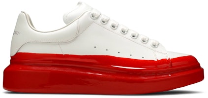 Alexander McQueen Oversized Sneaker 'Paint Dipped - White Lust Red' 645864-WHZ4M-9676 Alexander McQueen Oversized Sneaker 'Paint Dipped - White Lust Red' 645864-WHZ4M-9676