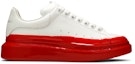 Buy 亚历山大·麦昆 颜料浸白红色 大号运动鞋 645864-WHZ4M-9676