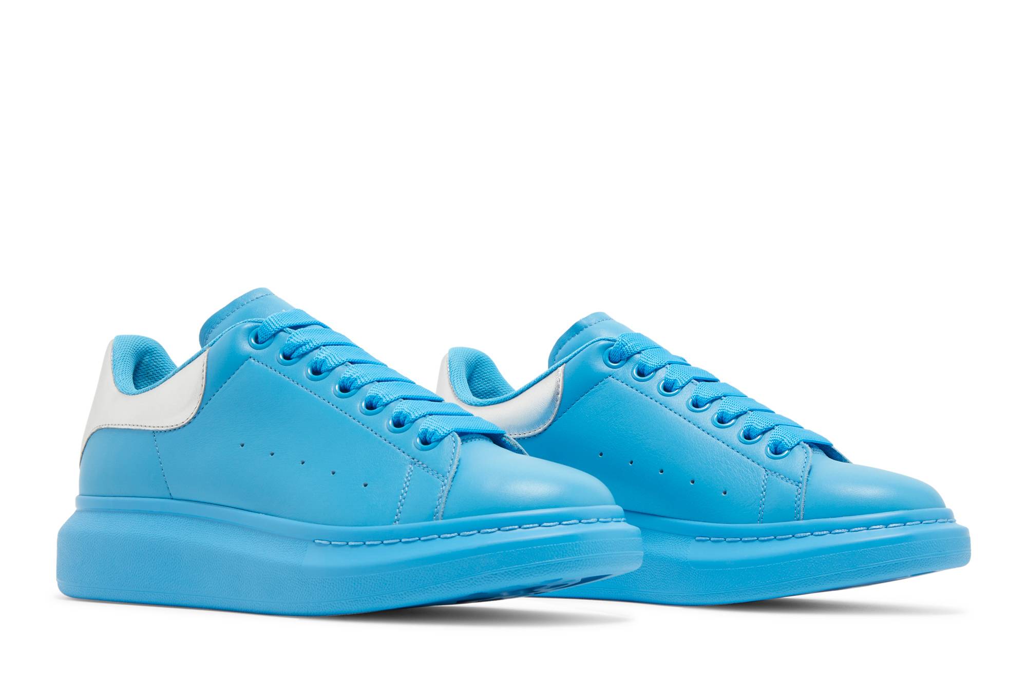 Cheap Alexander McQueen Oversized Sneaker 'Painter Biru Perak' 634671-WIAG5-4448