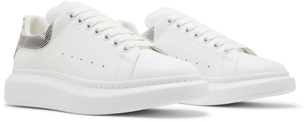 亞歷山大·麥昆 皮革 低幫繫帶 時尚板鞋 白黑 Cheap 亞歷山大·麥昆 皮革 低幫繫帶 時尚板鞋 白黑