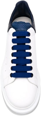 알렉산더 맥퀸 오버사이즈 스니커즈 '파이톤 네이비' 552064-WHTQ8-9095 Shop 알렉산더 맥퀸 오버사이즈 스니커즈 '파이톤 네이비' 552064-WHTQ8-9095