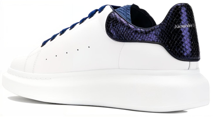 알렉산더 맥퀸 오버사이즈 스니커즈 '파이톤 네이비' 552064-WHTQ8-9095 Purchase 알렉산더 맥퀸 오버사이즈 스니커즈 '파이톤 네이비' 552064-WHTQ8-9095