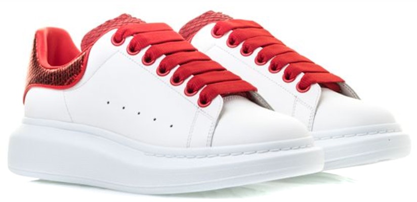 Alexander McQueen Oversized Sneaker 'Python Merah' 552064-WHTQ8-9093 Lookbook Alexander McQueen Oversized Sneaker 'Python Merah' 552064-WHTQ8-9093