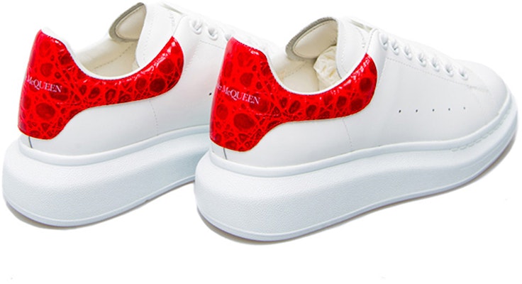 Alexander McQueen Oversized Sneaker 'Red Crocodile' 625162-WHYB8-9676 Shop Alexander McQueen Oversized Sneaker 'Red Crocodile' 625162-WHYB8-9676