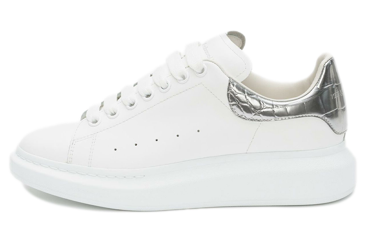 Alexander McQueen Oversized Sneaker 'Silver Crocodile' 625162WHYBQ9071