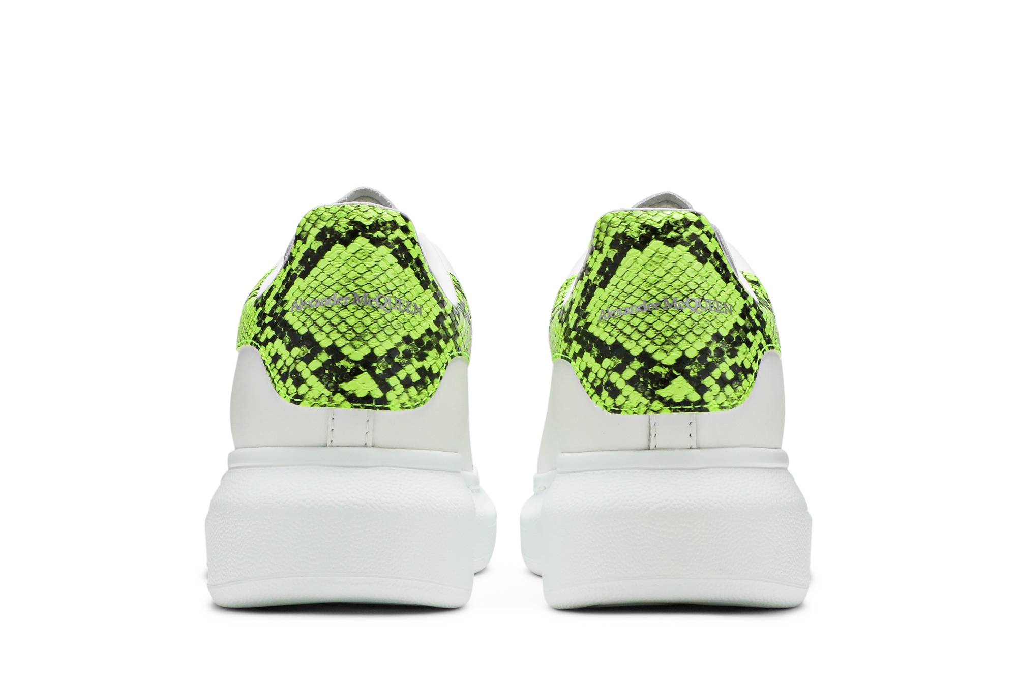 Details for (W) Alexander McQueen Oversized Sneaker 'Motif Ular - Putih Kuning' 553770-WHX9M-9179