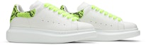 Cheap (W) Alexander McQueen Oversized Sneaker 'Motif Ular - Putih Kuning' 553770-WHX9M-9179
