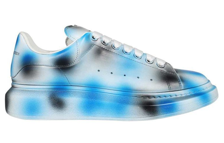 Order Alexander McQueen Sepatu Oversize 'Spray Paint - Hitam Biru' 730083-WICW1-8912