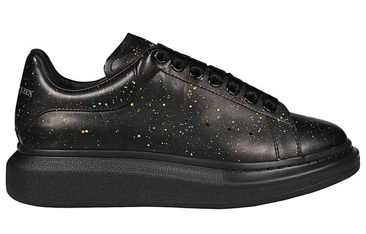 Alexander McQueen Oversized Sneaker 'Starry Splatter Night Sky Black' 圖 2