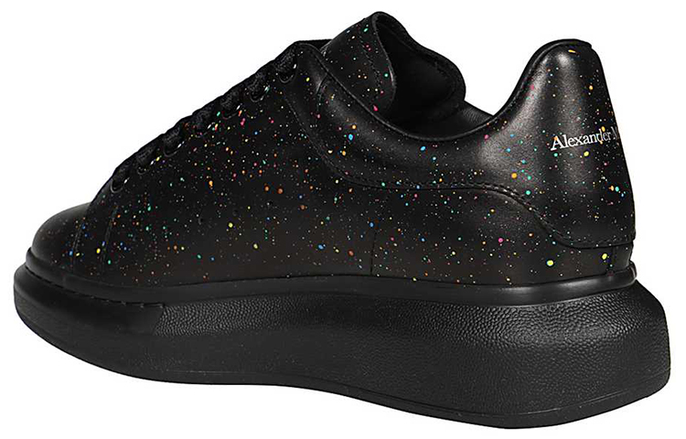 Alexander McQueen Oversized Sneaker 'Starry Splatter Night Sky Black' 圖 4