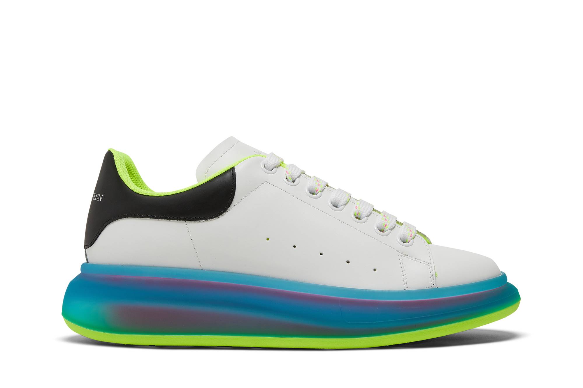 Alexander McQueen Oversized Sneaker 'Transparent Sole - White Iridescent' 662657-WIBN3-9769