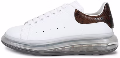 Alexander McQueen Oversized Sneaker 'Transparent Sole - Tan Snakeskin' 645872-WHZ4P-9311 Alexander McQueen Oversized Sneaker 'Transparent Sole - Tan Snakeskin' 645872-WHZ4P-9311