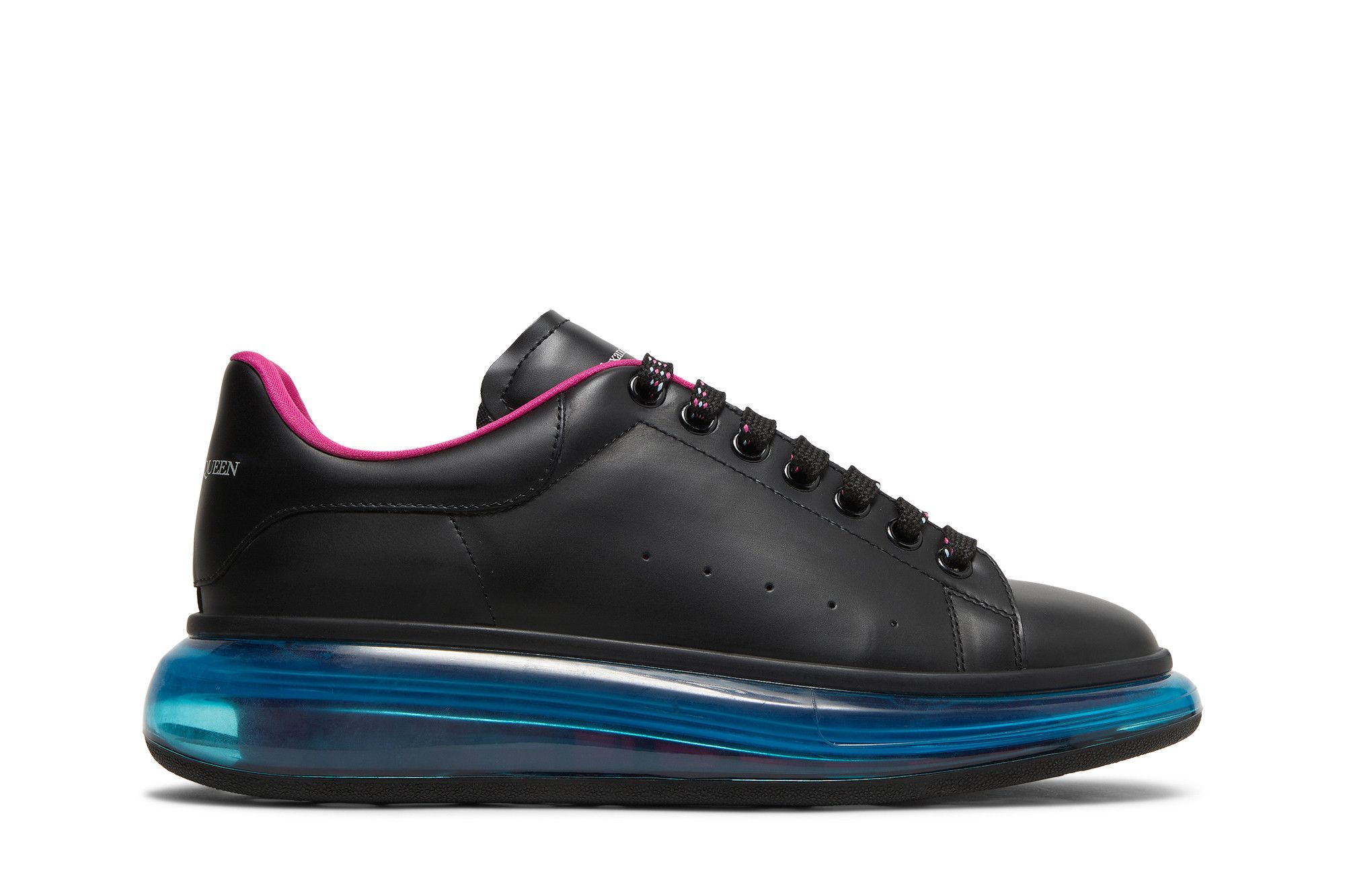 Alexander McQueen Oversized Sneaker 'Transparent Sole - Black Blue' 662657-WHYBY-1350